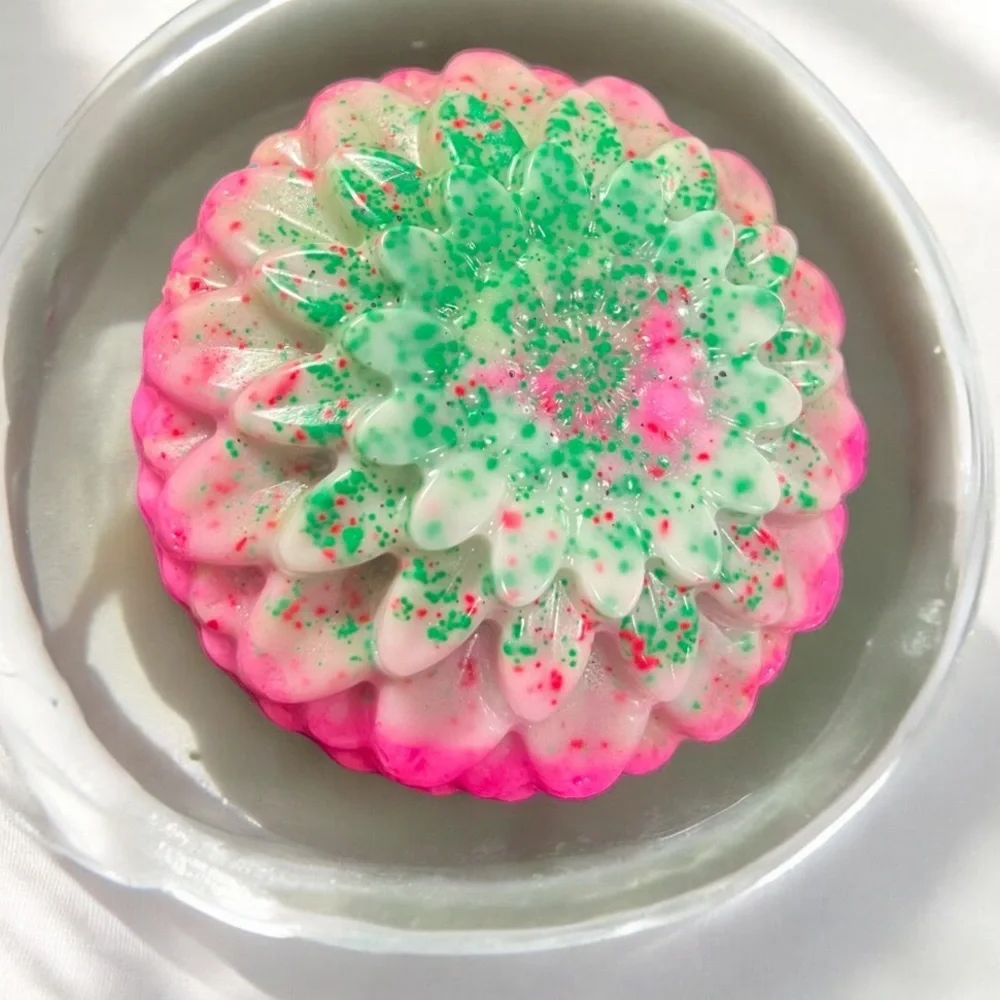 FRUITY PEBBLES handmade soap 3x3 inches 5oz made with goat milk & coconut oil